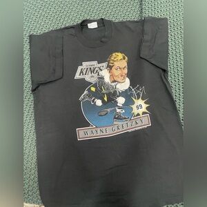 Vintage 1988 Salem Sportswear Wayne Gretzky Great One NHL LA Kings T-Shirt XL